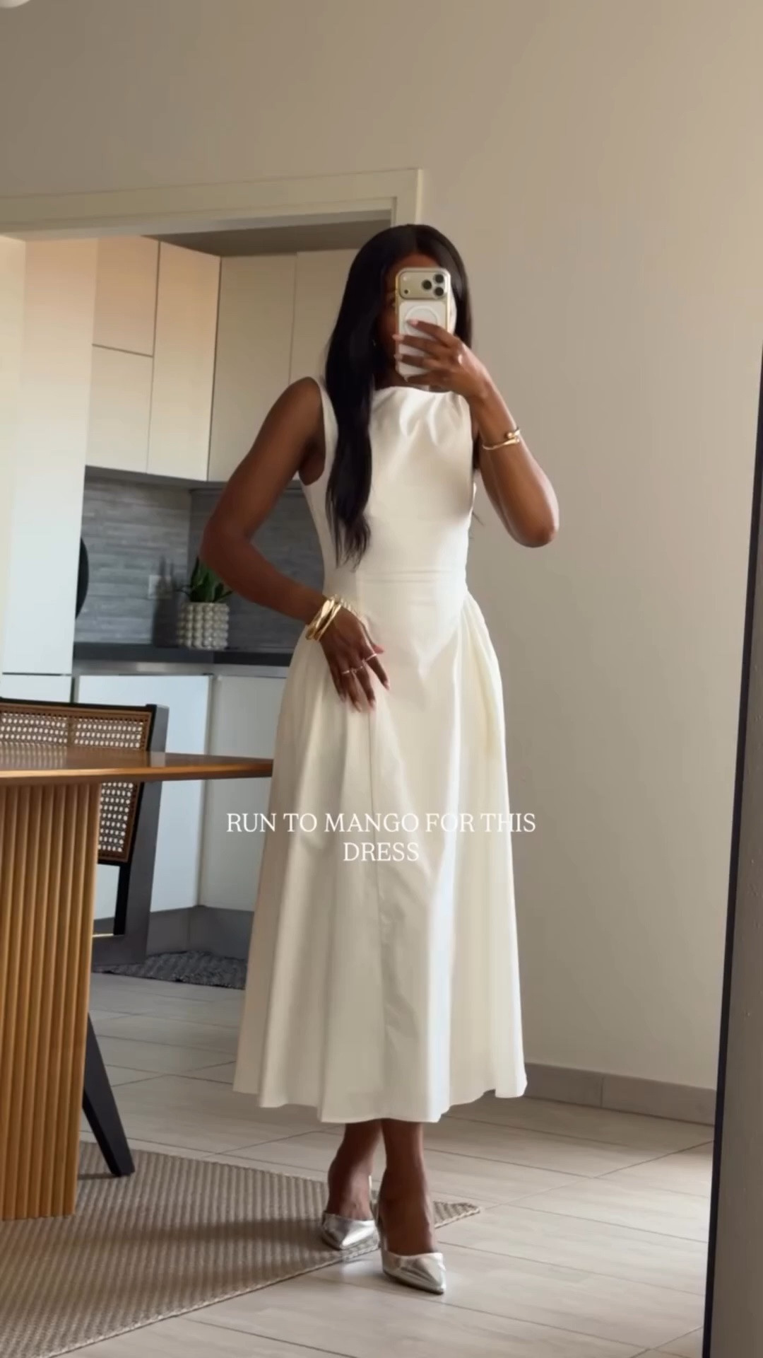 🤍 Mango White Midi Dress | Size XS | Elegant Summer Dress | Few Sizes Left
This dress is even more beautiful in person ✨ The fit is so flattering, elegant, and perfect for summer events, vacations, brunch dates, or special occasions.
Similar dresses included 

✔️ Wearing size XS✔️ True to size✔️ Timeless, feminine silhouette

#mango #LTKFashion #MangoStyle #WhiteDress #SummerDress 

    Mango white dress
* White midi dress
* Summer dress
* Elegant dress
* Vacation outfit
* Wedding guest dress
* Bridal shower dress
* White occasion dress
* Feminine style
* Chic summer outfit
* Mango fashion

#LTKeurope #LTKsummer #LTKdresses #LTKstyletip