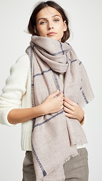 Box Windowpane Blanket Scarf | Shopbop