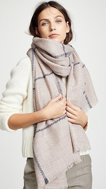 Box Windowpane Blanket Scarf | Shopbop