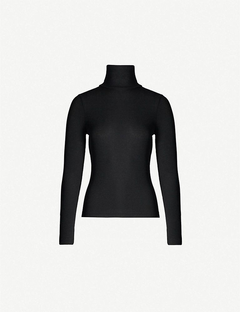 Turtleneck stretch-jersey top | Selfridges