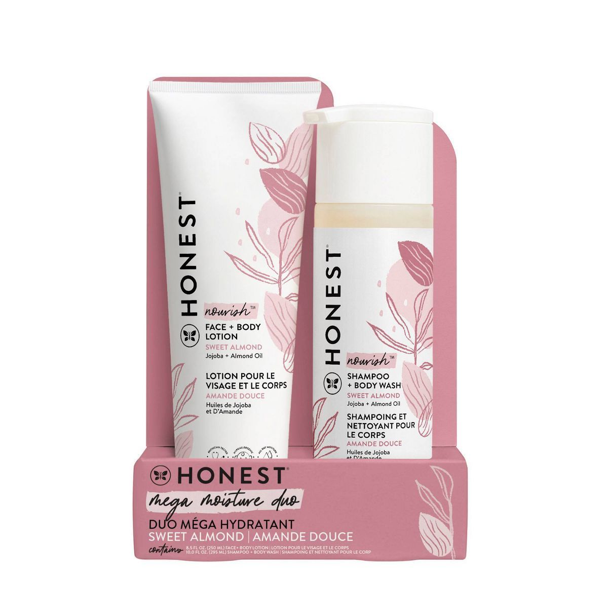 The Honest Company Nourish Shampoo + Body Wash and Lotion Duo - Sweet Almond - 18.5 fl oz | Target