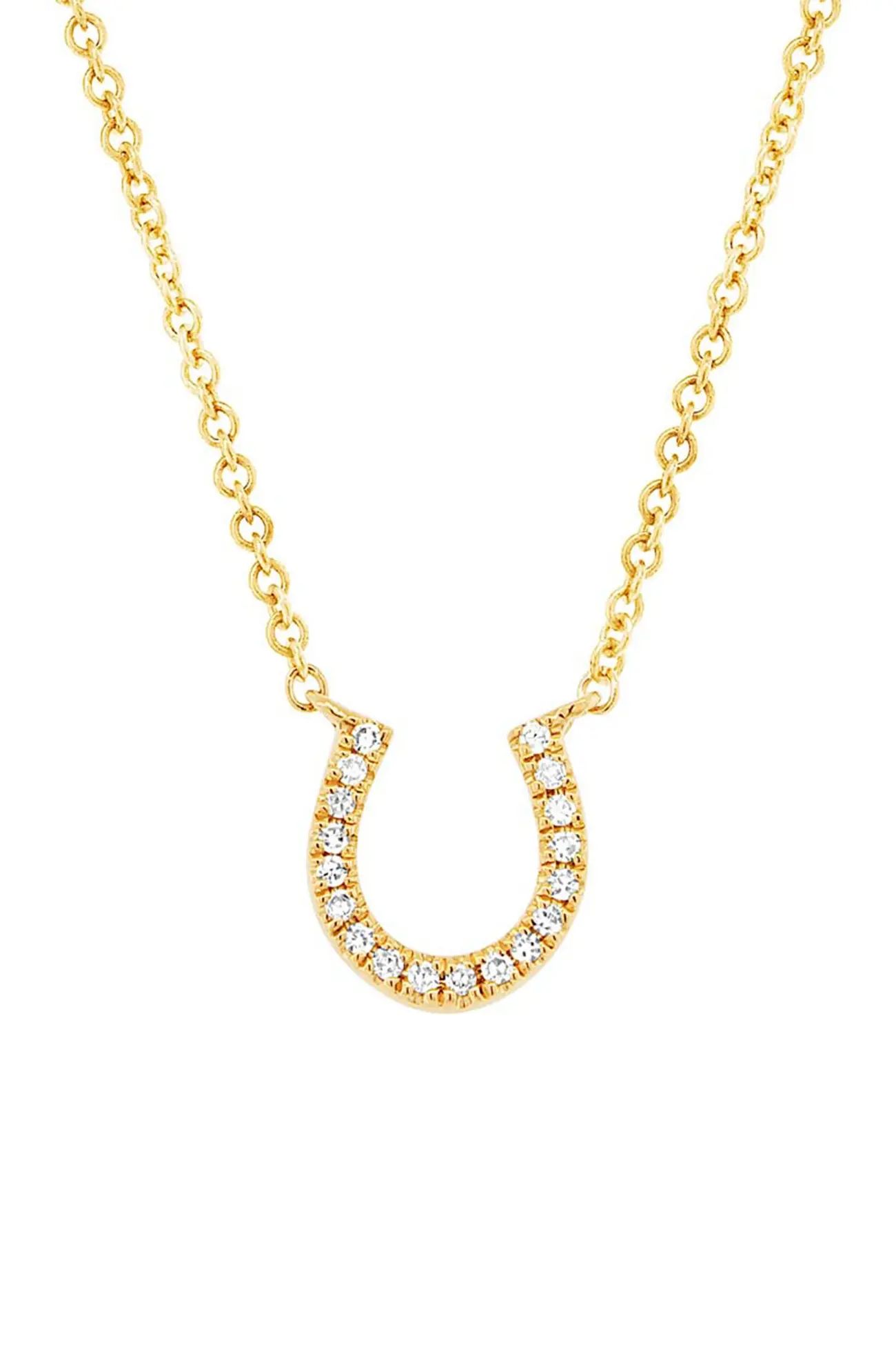 Ron Hami | 14K Yellow Gold Diamond Horseshoe Pendant Necklace - 0.06 ctw | Nordstrom Rack | Nordstrom Rack