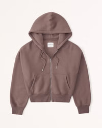 Essential Ribbed Sunday Hooded Full-Zip | Abercrombie & Fitch (US)