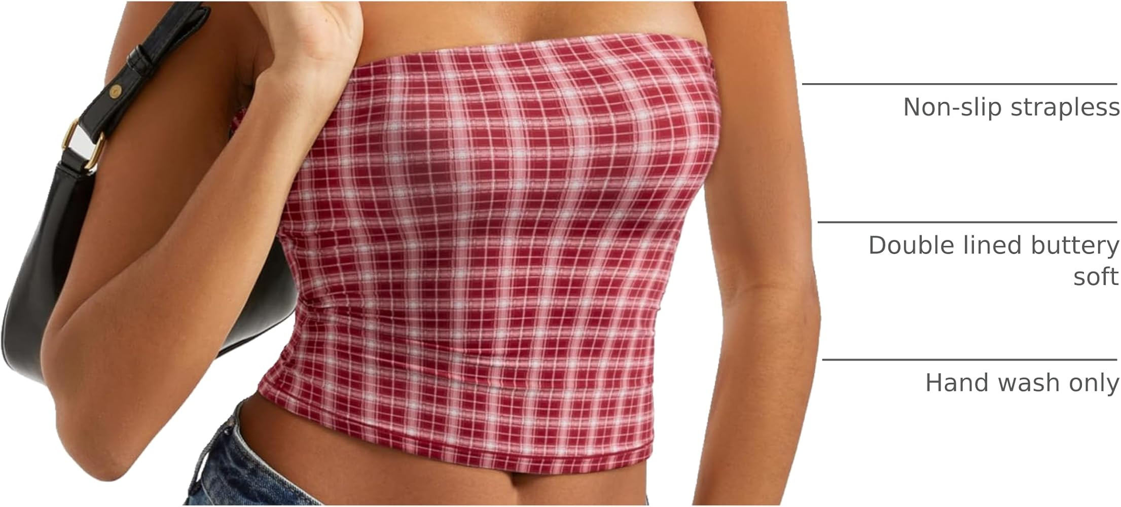 SUUKSESS Women Sexy Tube Top Summer Y2K Going Out Double Lined Basic Tank Top | Amazon (US)