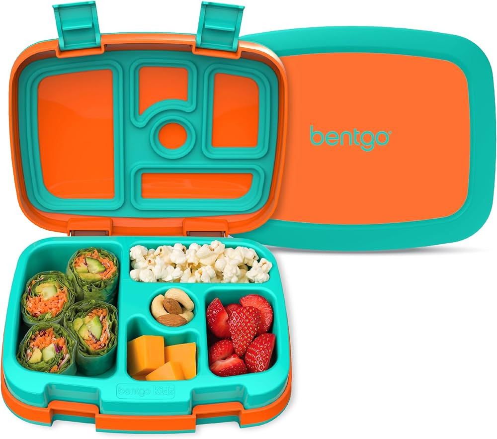 Bentgo Kids Bento-Style 5-Compartment Leak-Proof Lunch Box - Ideal Portion Sizes for Ages 3 to 7 ... | Amazon (US)