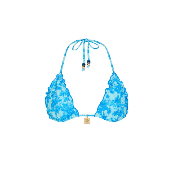 Lettuce Edge Bralette Bikini Top - Ocean Paradise | Kulani Kinis US