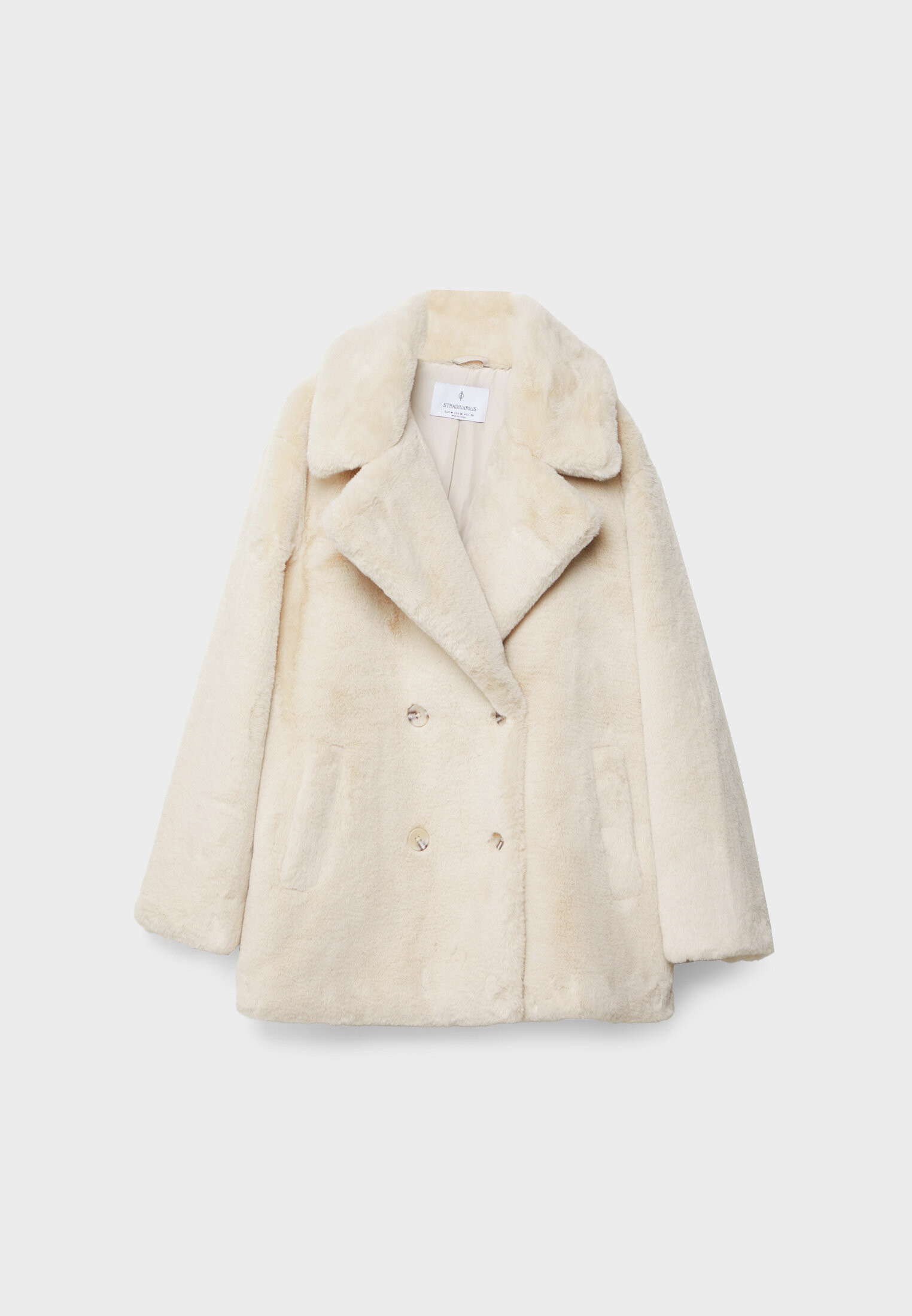 Manteau imitation fourrure - Manteaux et Blousons femme | Stradivarius France | Stradivarius (FR)
