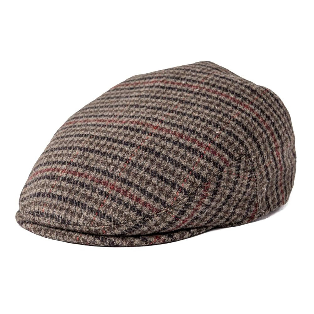 Men's Wool Tweed Newsboy Ivy Cap Gatsby Golf Flat Hat | Amazon (US)