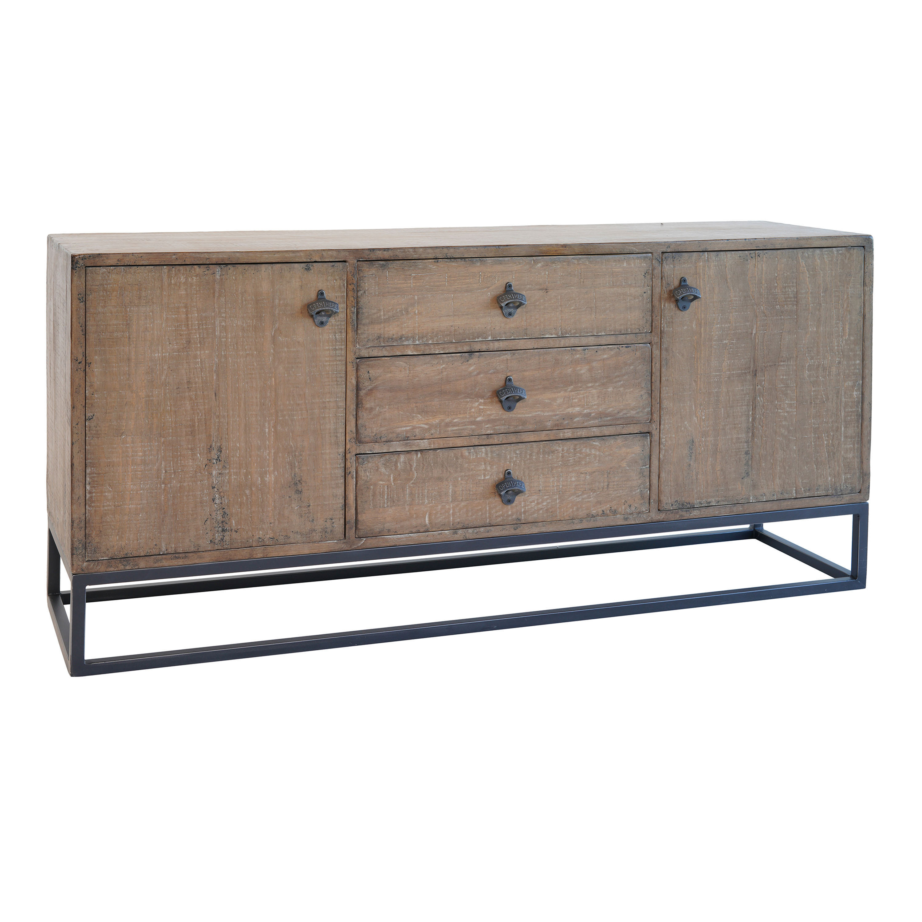 Durkee Reclaimed Wood And Metal Storage Cabinet With Drawers | World Market