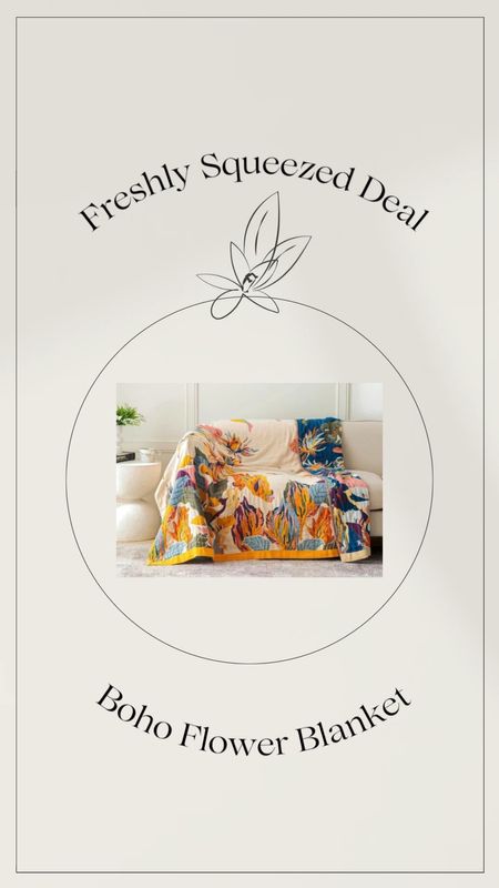 Beautiful boho flower cotton blanket  

#LTKhome #LTKGiftGuide #LTKSeasonal