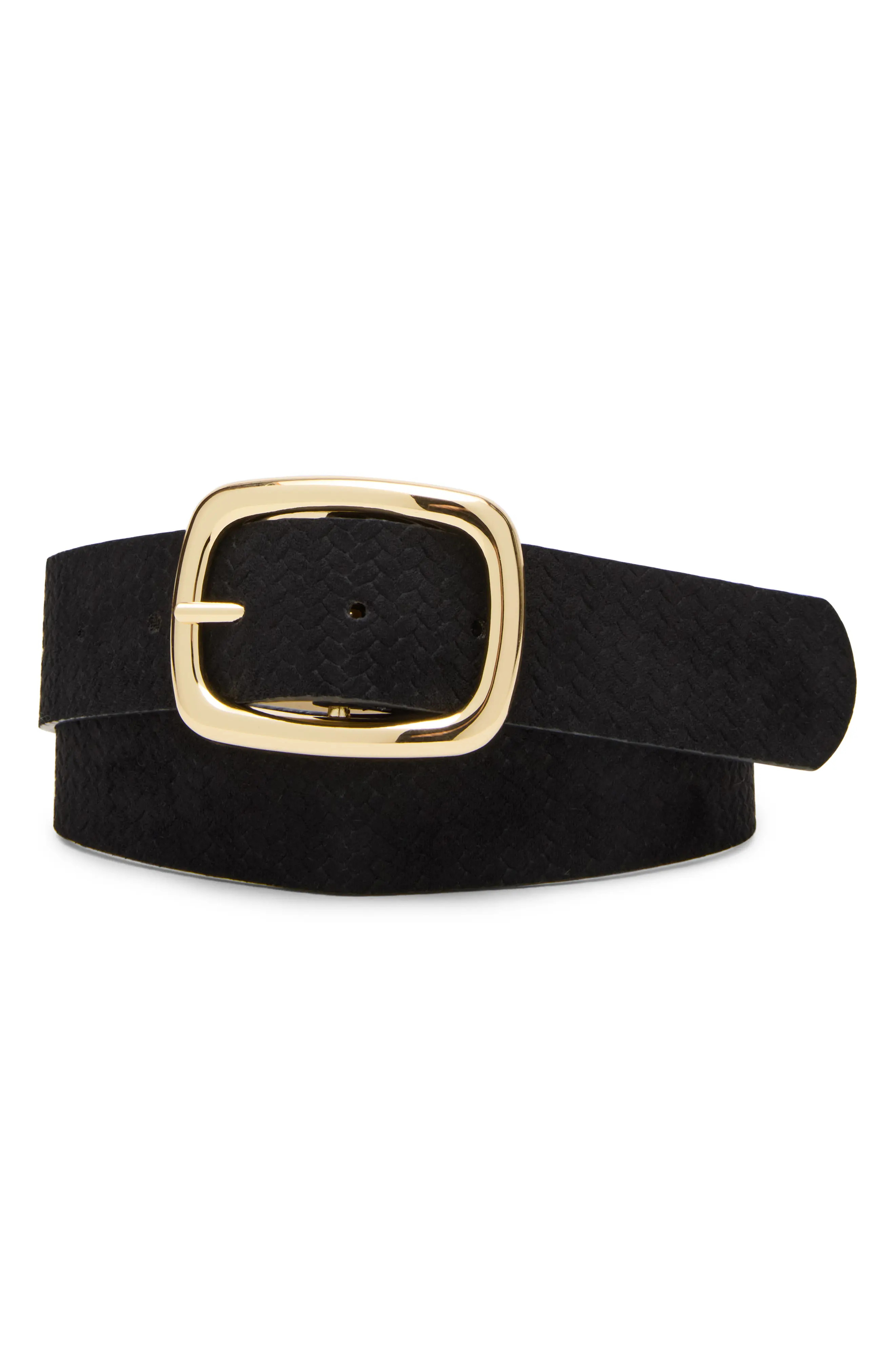Steve Madden Snake Embossed Faux Suede Belt (Women) | Nordstromrack | Nordstrom Rack