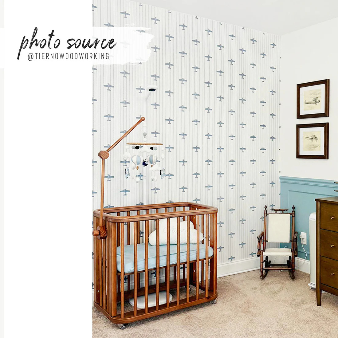 Vintage airplane wallpaper | Livettes Wallpaper