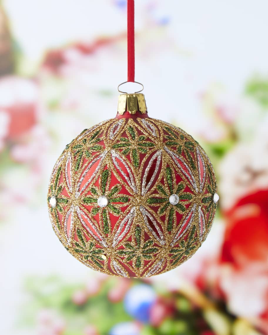 Neiman Marcus Red Festive Christmas Ornament | Neiman Marcus