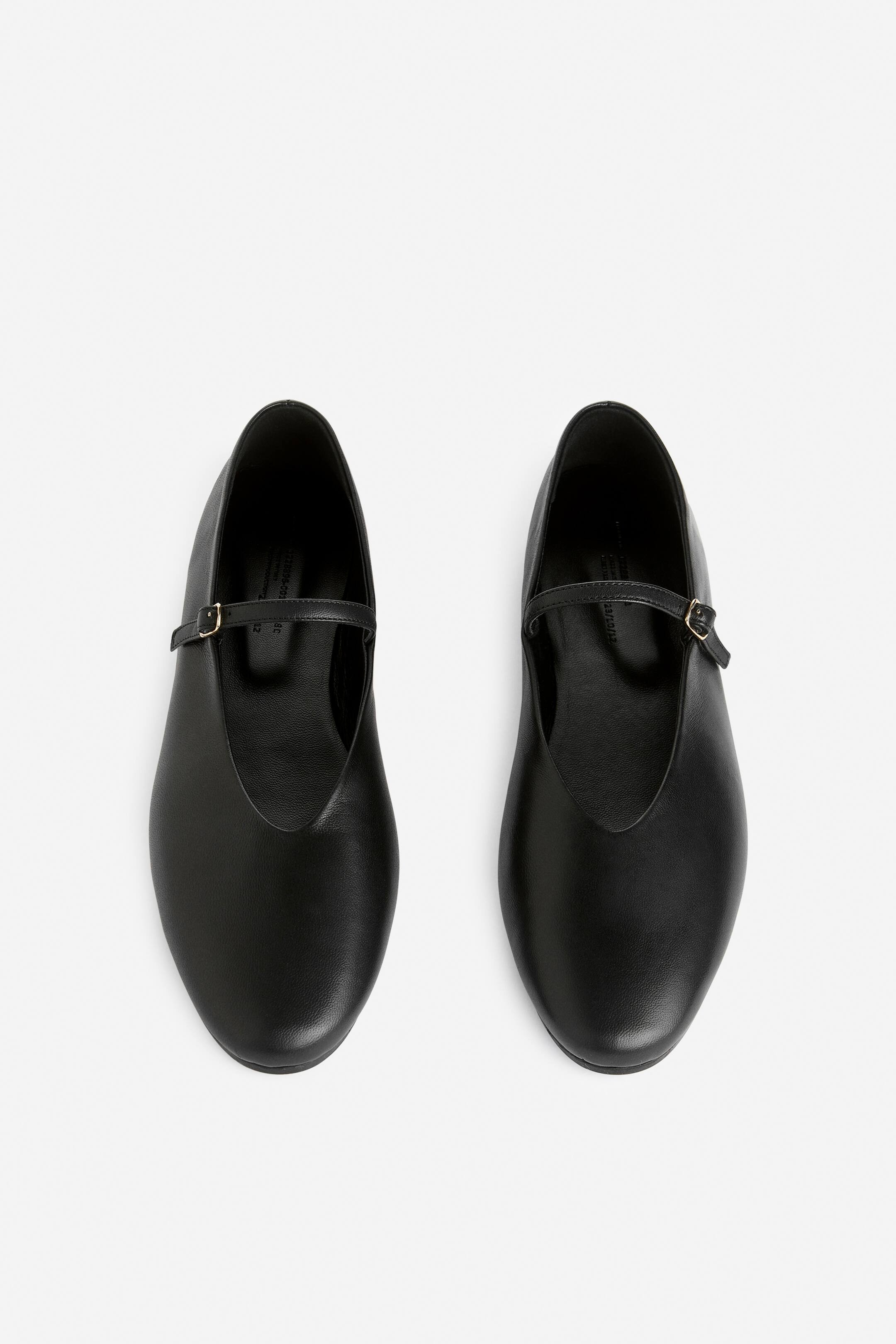 Mary Janes aus Leder - Schwarz - Ladies | H&M AT | H&M (DE, AT, CH, NL, FI)