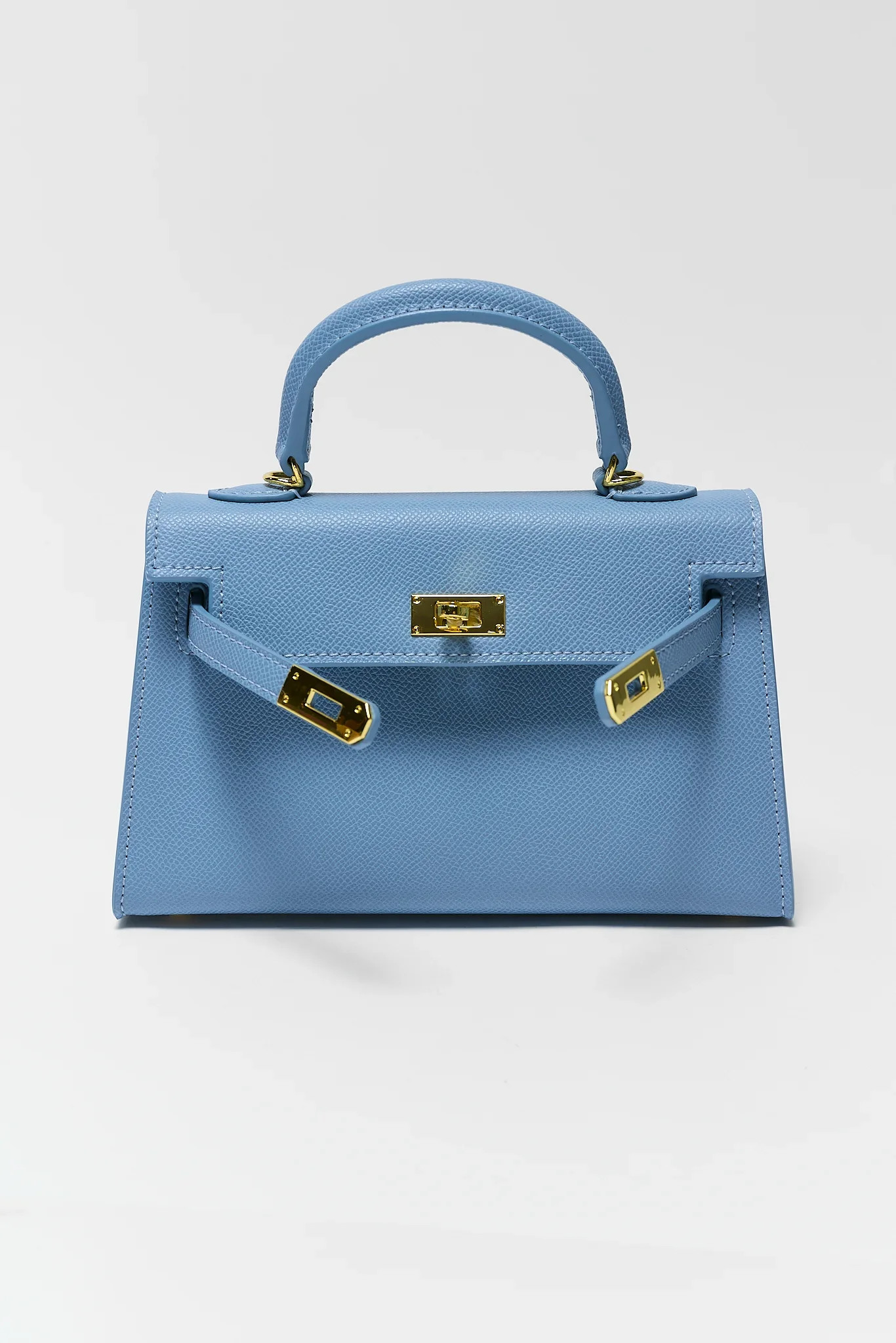 Helen Blue Faux Leather Bag | Avara