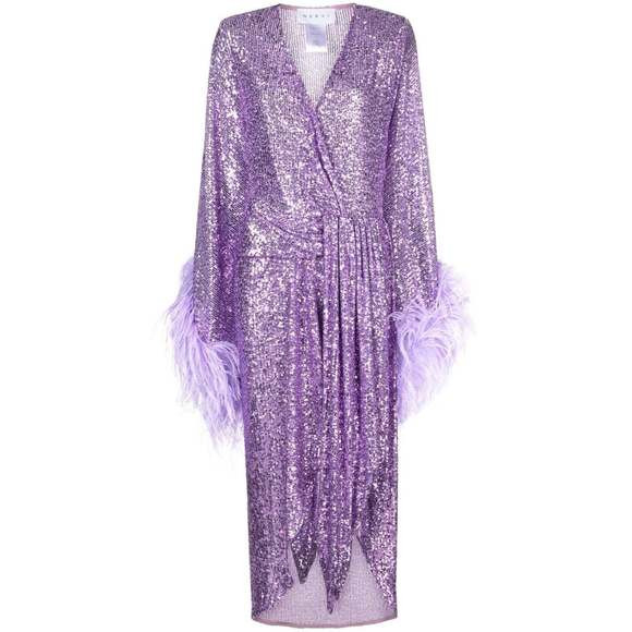 NERVI - Feather Sequinned Dress - IT 40 | Poshmark