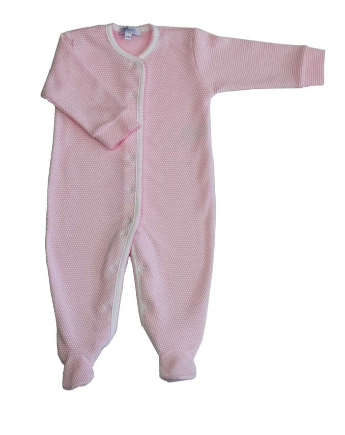 Nella Pima Pink Bubble Baby Footie | JoJo Mommy