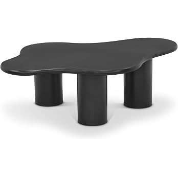 Meridian Furniture 278Black-CT Romaine Collection Art Deco Coffee Table with Matte Black Finish, ... | Amazon (US)