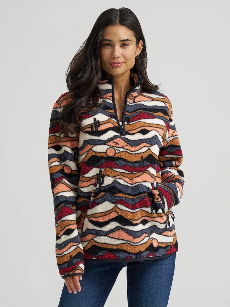 Wrangler Sherpa Pullover Mesa Dream - Ladies Sweatshirt  - 112382667 | Walmart (US)