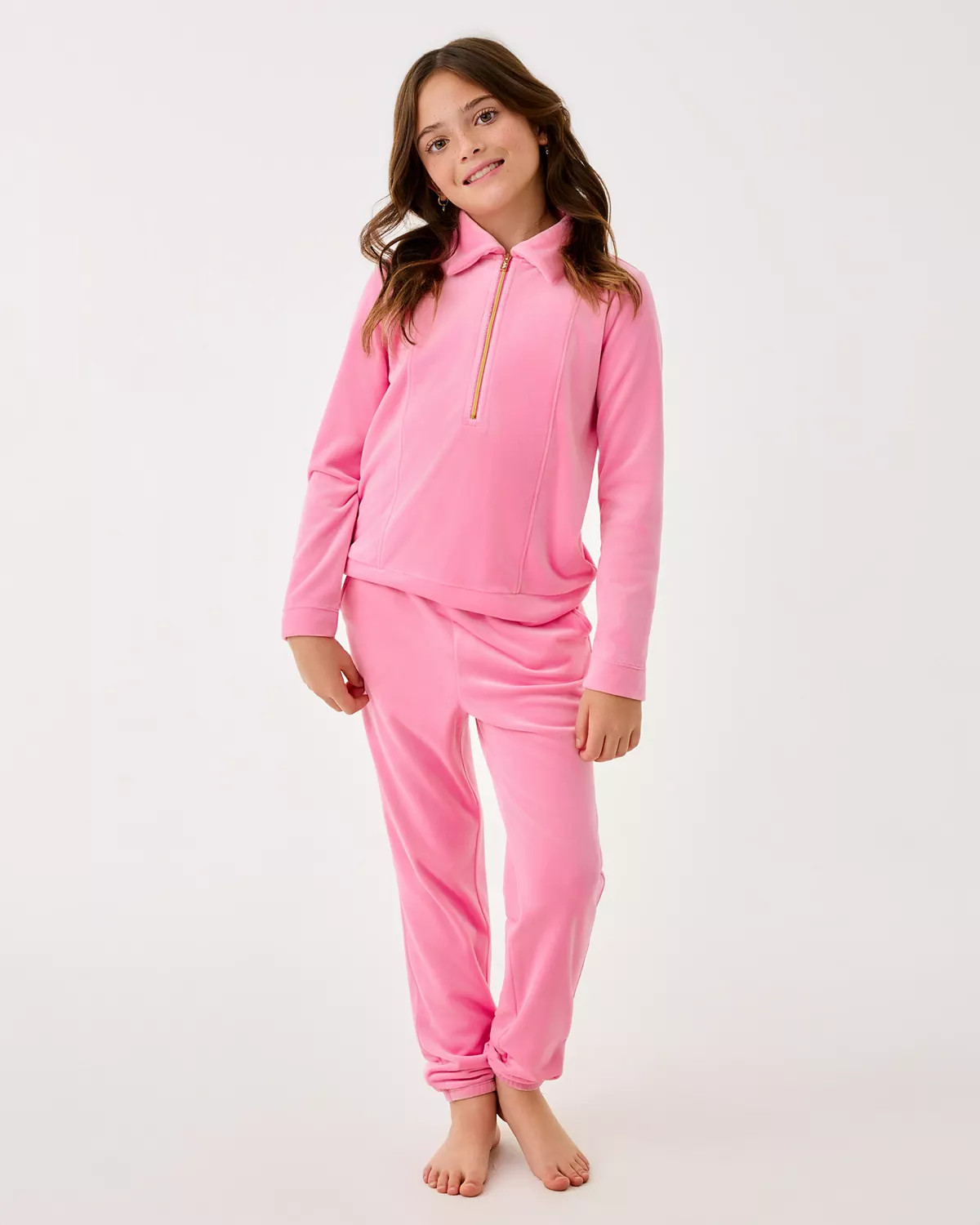 Girls Mini Mallie Velour Pant | Lilly Pulitzer