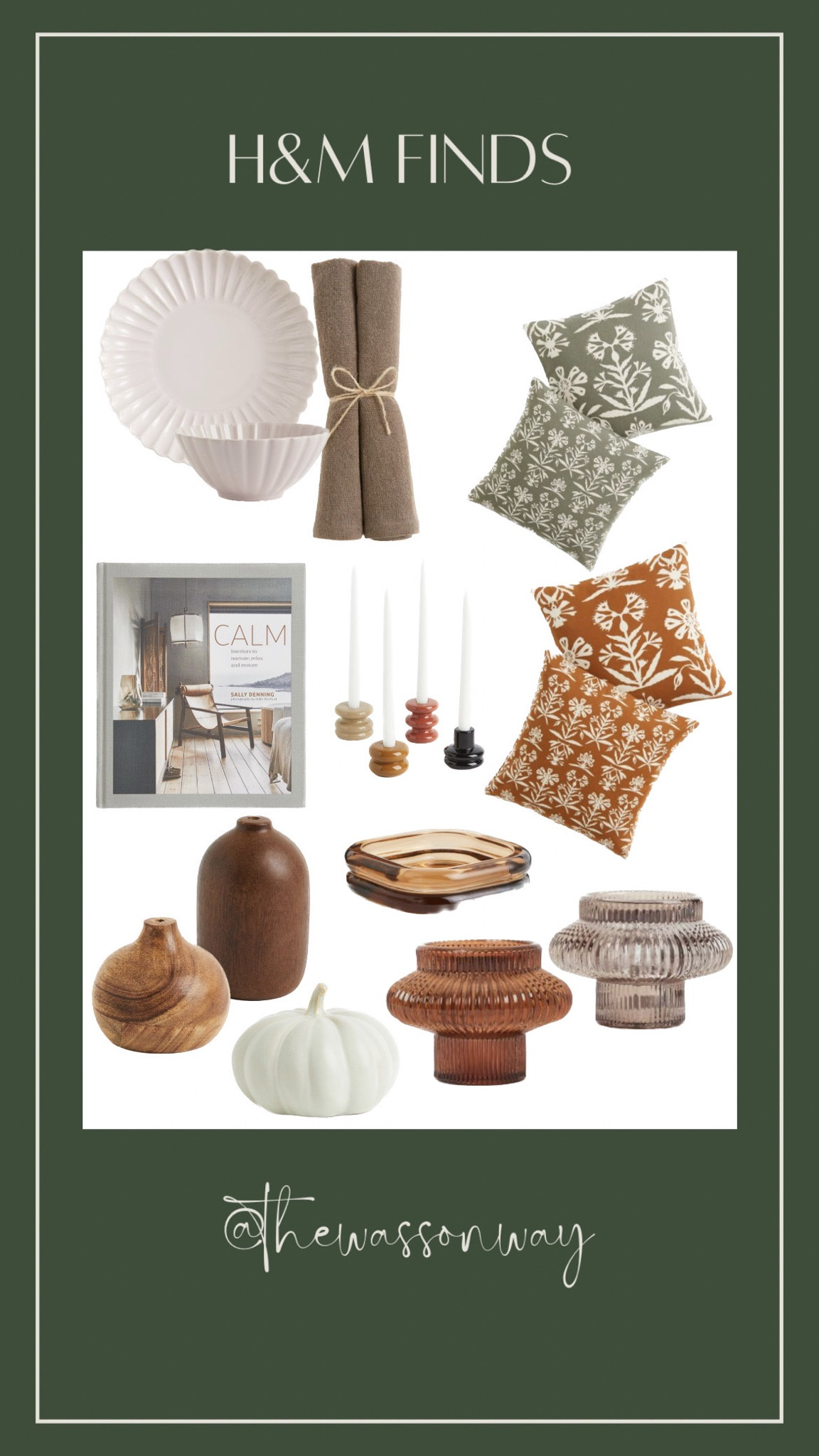 Pillow cover set of 2 for $12, candle holders, glass candle holders, ceramic pumpkin, wooden vases, shelf styling decor, coffee table book, fall decor, budget decor, stoneware, scalloped bowl, scalloped stoneware, amber glass decor, amber glass tray, brown tone decor

#LTKunder100 #LTKSeasonal #LTKhome