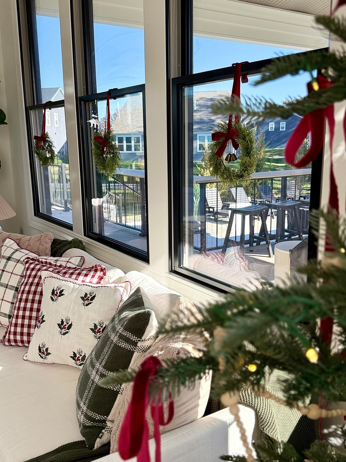 Loving mini wreaths this year! Sneak peak of my sunroom Christmas decor!

#LTKHome #LTKSeasonal #LTKHoliday