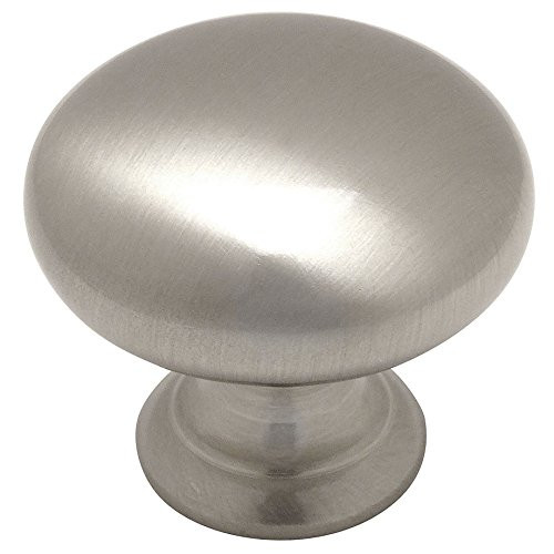 25 Pack - Cosmas 4950SN Satin Nickel Cabinet Hardware Round Mushroom Knob - 1-1/4" Diameter | Amazon (US)