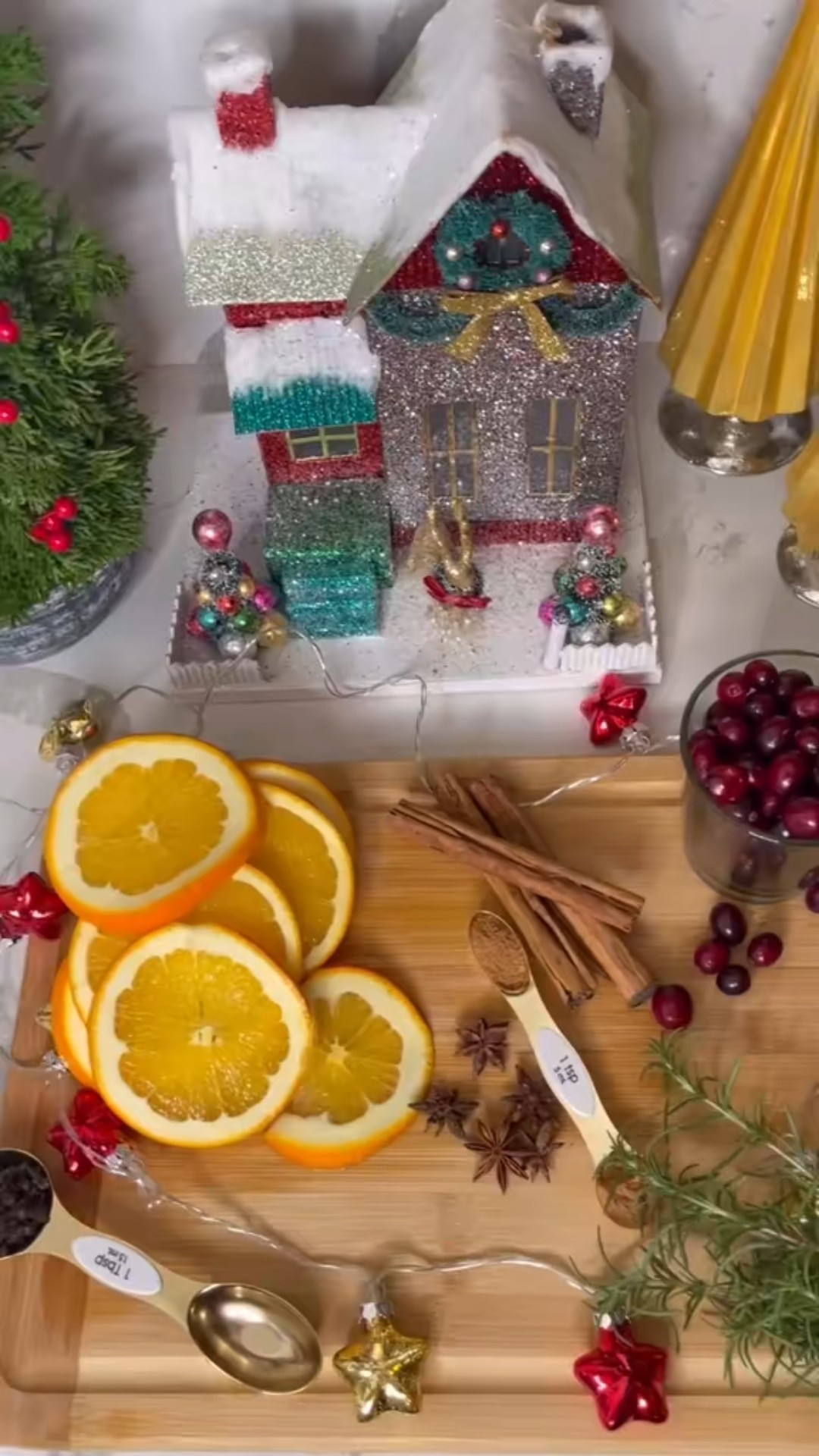 Make your home smell amazing! 

With this Christmas Simmer Recipe: 

simmer recipe.

Have you try it? 

You can add, ginger, pine, vanilla, anything that reminds you of Christmas. 

- 1 Cup of fresh cranberries 
- 1 Orange Sliced 
- 2-4 cinnamon sticks
- 4-6 rosemary springs 
- 1 Tbsp cloves 
- 2 Tsp nutmeg 
- 4-6 Star Anise 🌟 

 #holidaydecorating #classicchristmas #christmasdecor #christmasiscoming #christmasmood  #bhgholiday #bhgstylemaker #betterhomesandgardens
  #stovetopsimmer 

#LTKGiftGuide #LTKHome #LTKHoliday