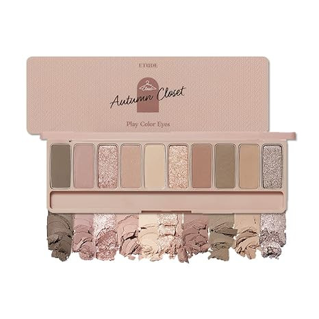 ETUDE Official Play Color Eye Shadow Autumn Closet 0.03 oz (0.7 g) x 10 Colors | Amazon (US)