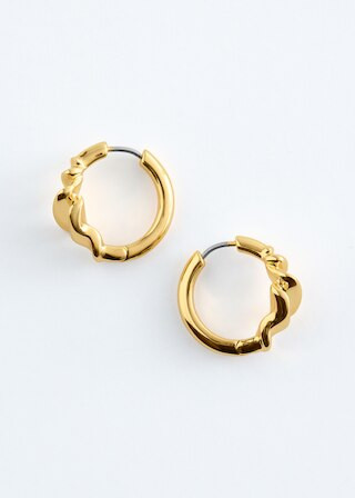 Wrinkled-Look Small Hoop Earrings | & Other Stories UK