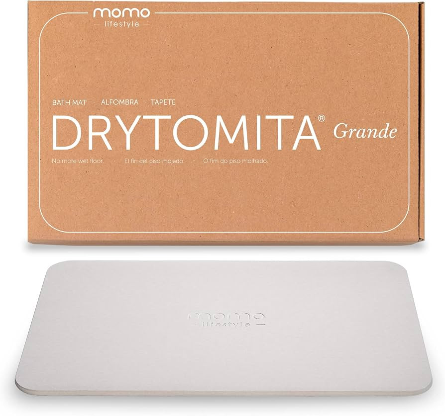 Momo Lifestyle Large Stone Bath Mat (31.5 X 19.7 Inches) Drytomita Grande (Linen Grey Color) Diat... | Amazon (US)
