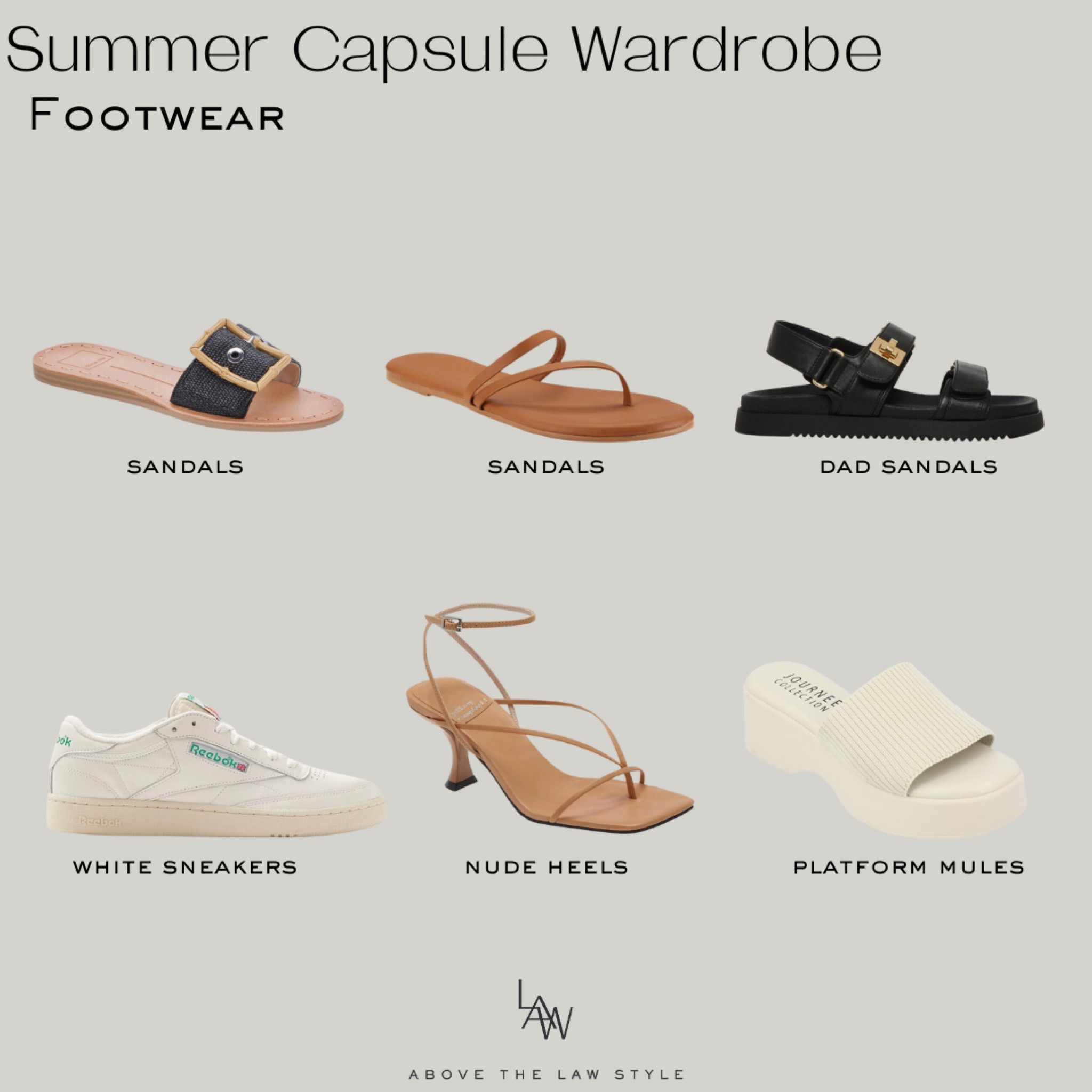 Summer Capsule Wardrobe: Shoes

#LTKshoecrush #LTKunder50 #LTKSeasonal