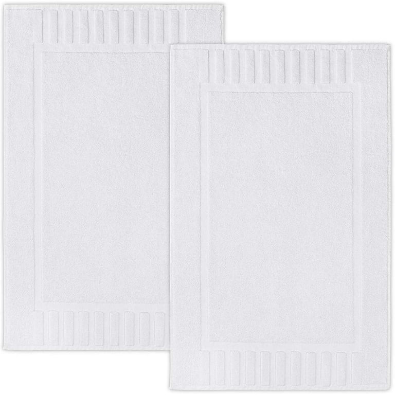 White Classic Luxury Bath Mat Towel Set, Absorbent Cotton Hotel Spa Shower/Bathtub Mats [Not a Ba... | Walmart (US)