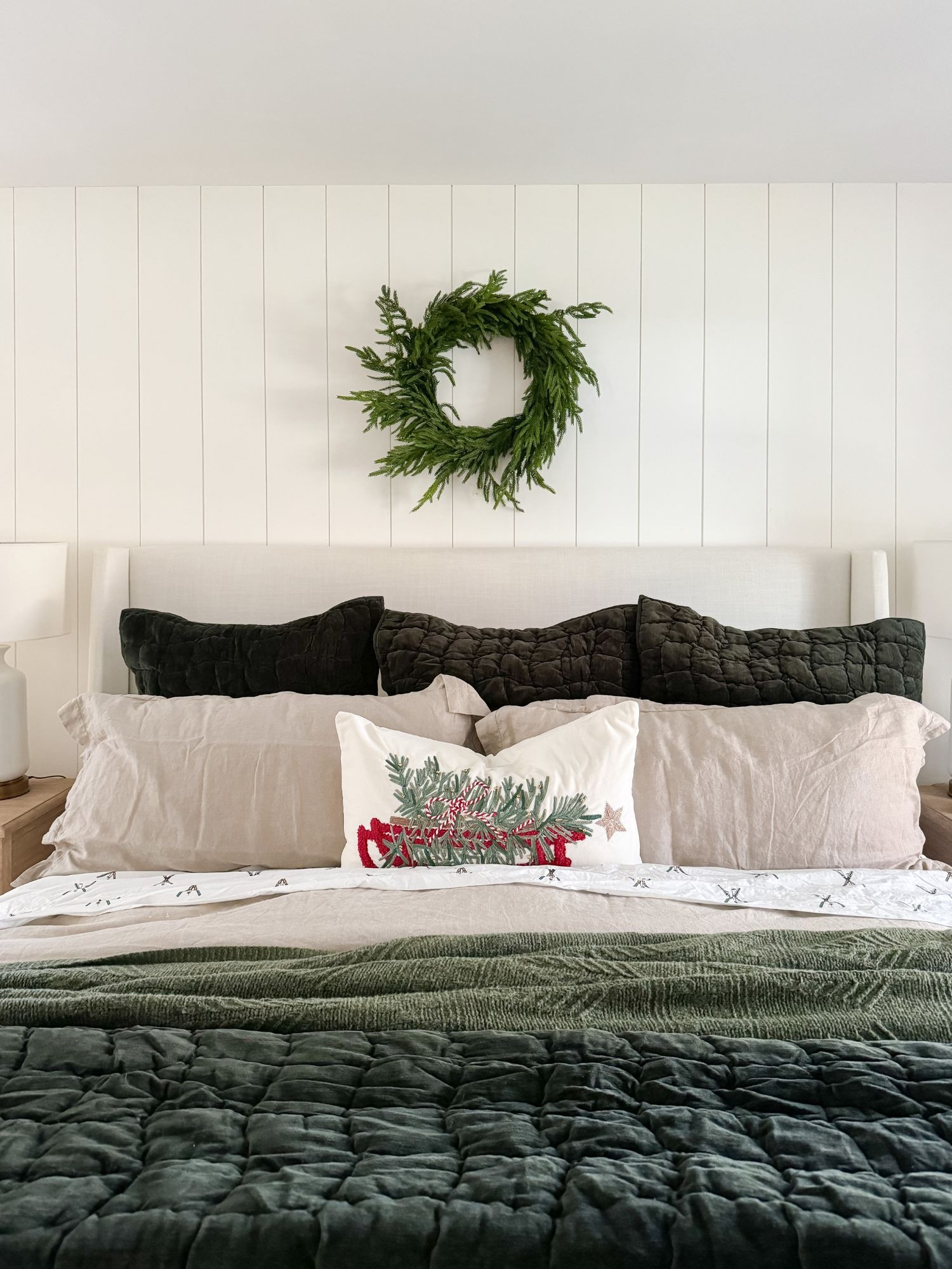Coastal bedroom home styling home decor home favorites coastal home classic Christmas cozy bedroom styling neutral bedding sherricalnanhome

#LTKSeasonal #LTKHome #LTKHoliday