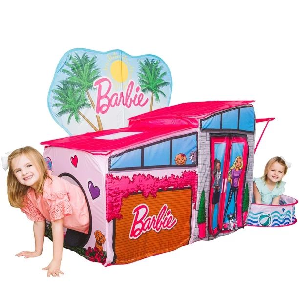 Barbie Dreamhouse 7' Pop-Up Play Tent, Easy Assembly Includes 20 Plastic Balls, Children Ages 3+ ... | Walmart (US)