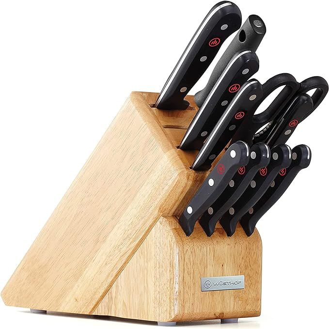 Wüsthof Gourmet 11-Piece Knife Block Set, Beech Wood | Amazon (US)