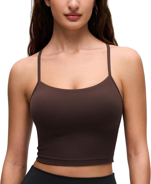 CRZ YOGA Butterluxe Y Back Crop Tank Tops | Amazon (US)