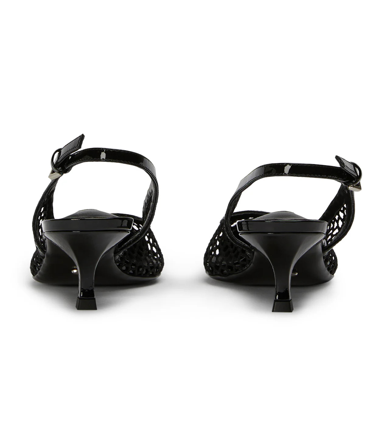 Kendall Black Mesh/Patent Heels | Tony Bianco US