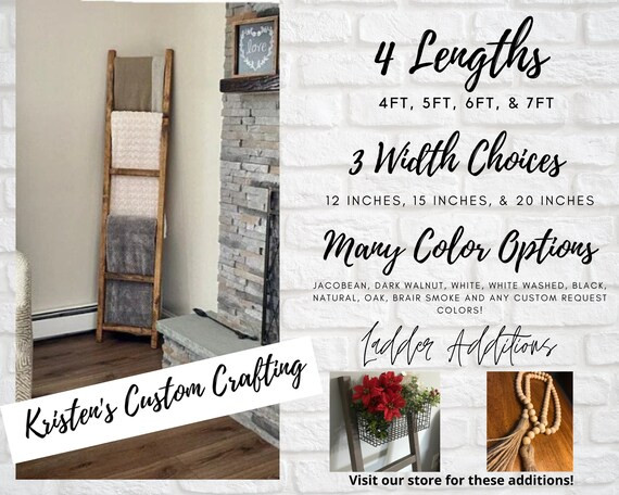 Blanket Ladder Wooden Blanket Ladder Storage Towel Rack | Etsy | Etsy (US)