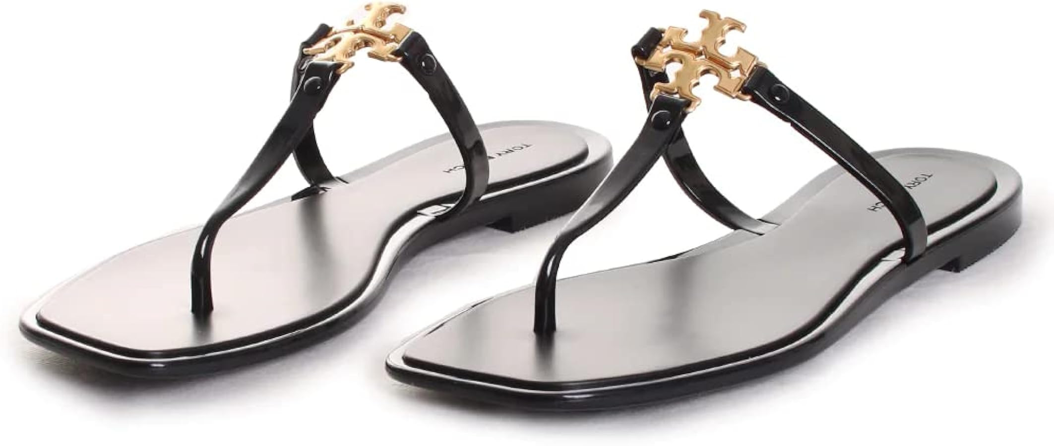 Tory Burch Women's Roxanne Leaf Green Jelly Slides Slip On Flip Flops | Amazon (US)