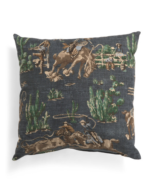 22x22 Wild West Pillow | TJ Maxx