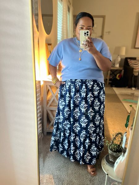 My OOTD is an easy spring transition look. Throw on a maxi skirt and a short sleeve sweater tee and voila! 

#LTKMidsize #LTKxMadewell #LTKStyleTip