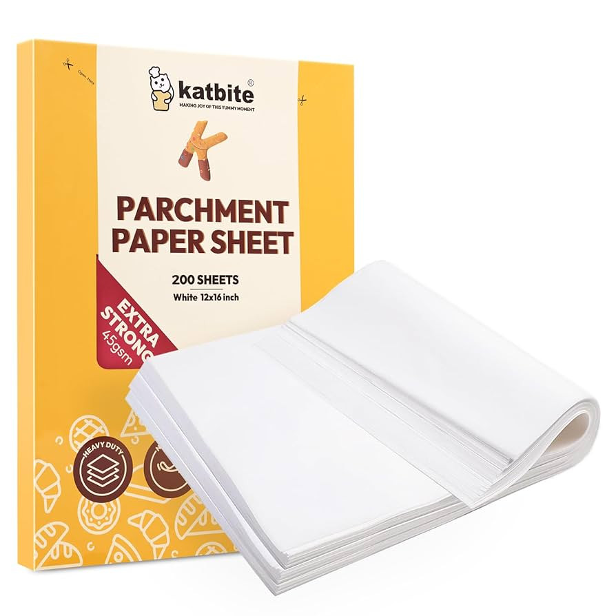 Katbite 200pcs Parchment Paper Sheets 12x16 inch (9x13 Optional) Heavy Duty, Baking Paper Parchme... | Amazon (CA)