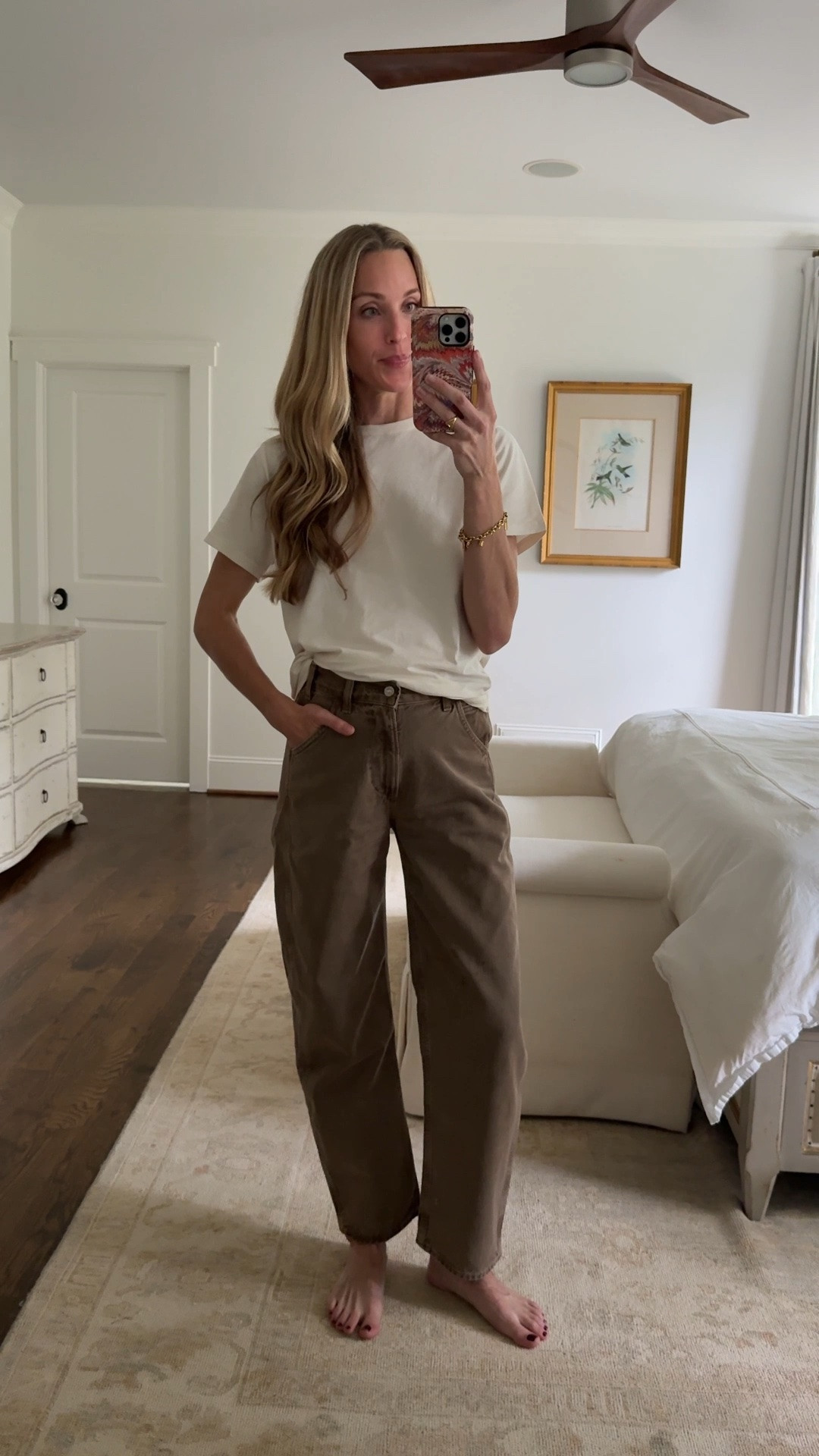 Tan jeans by Citizens in one of my go to casual cuts. Comfortable but chic. This is the full length Miro but they come in more washes and I believe MyTheresa has an ankle length. Wearing 25! Take your smaller size.

casual fall jeans, tan denim, fall jeans, barrel leg jeans

#LTKootd #LTKgrwm #LTKSeasonal