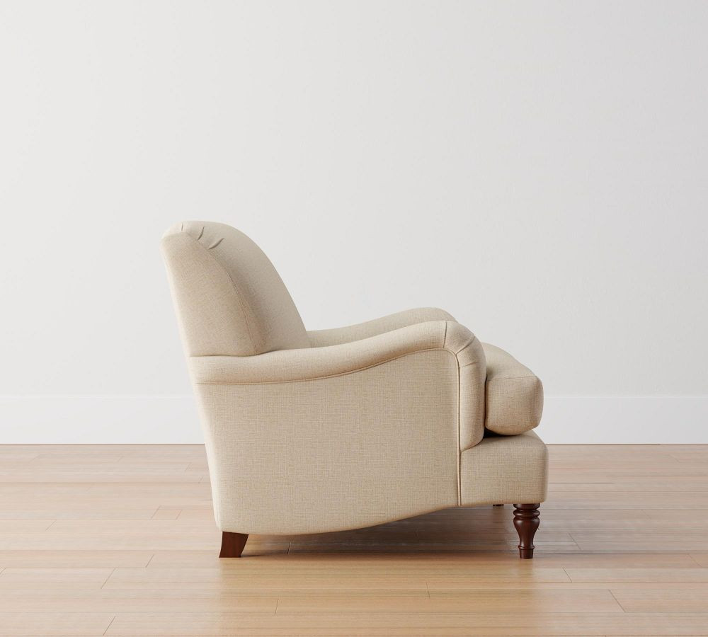 Carlisle English Arm Upholstered Tightback Armchair | Pottery Barn (US)