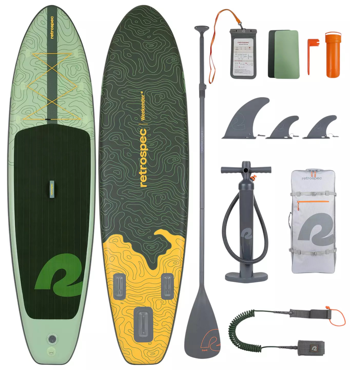 Retrospec Weekender Inflatable Stand Up Paddle Board 106 | DICK'S Sporting Goods