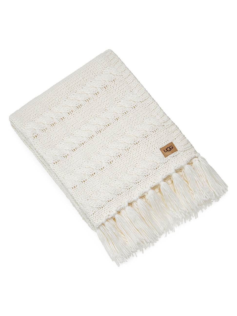 Frieda Cable-Knit Throw Blanket | Saks Fifth Avenue