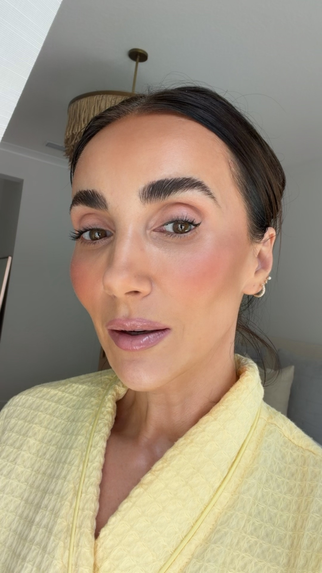 Lip liner in wherever walnut light , lipstick in daydream

#LTKBeauty #LTKOver40 #LTKgrwm