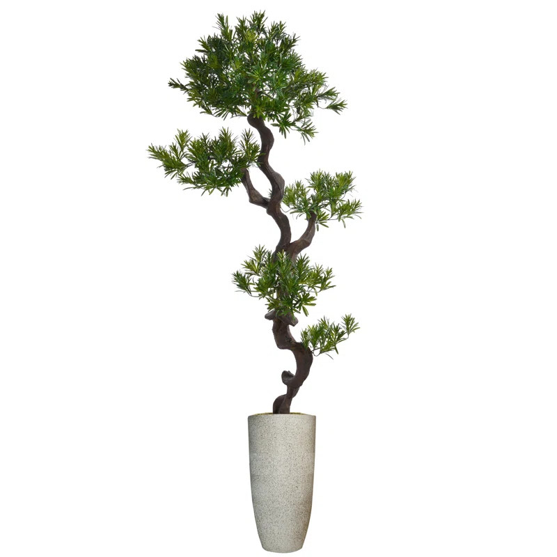 Panama Artificial Bonsai Tree in Planter | Wayfair North America