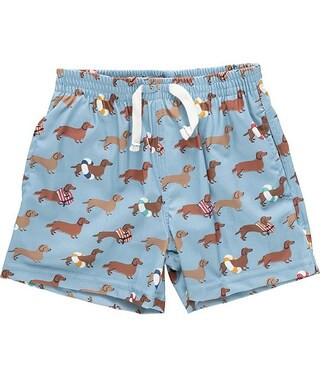 Blue Rooster by Pink Chicken Baby Boys Dachshunds Swim Trunks | Dillard's